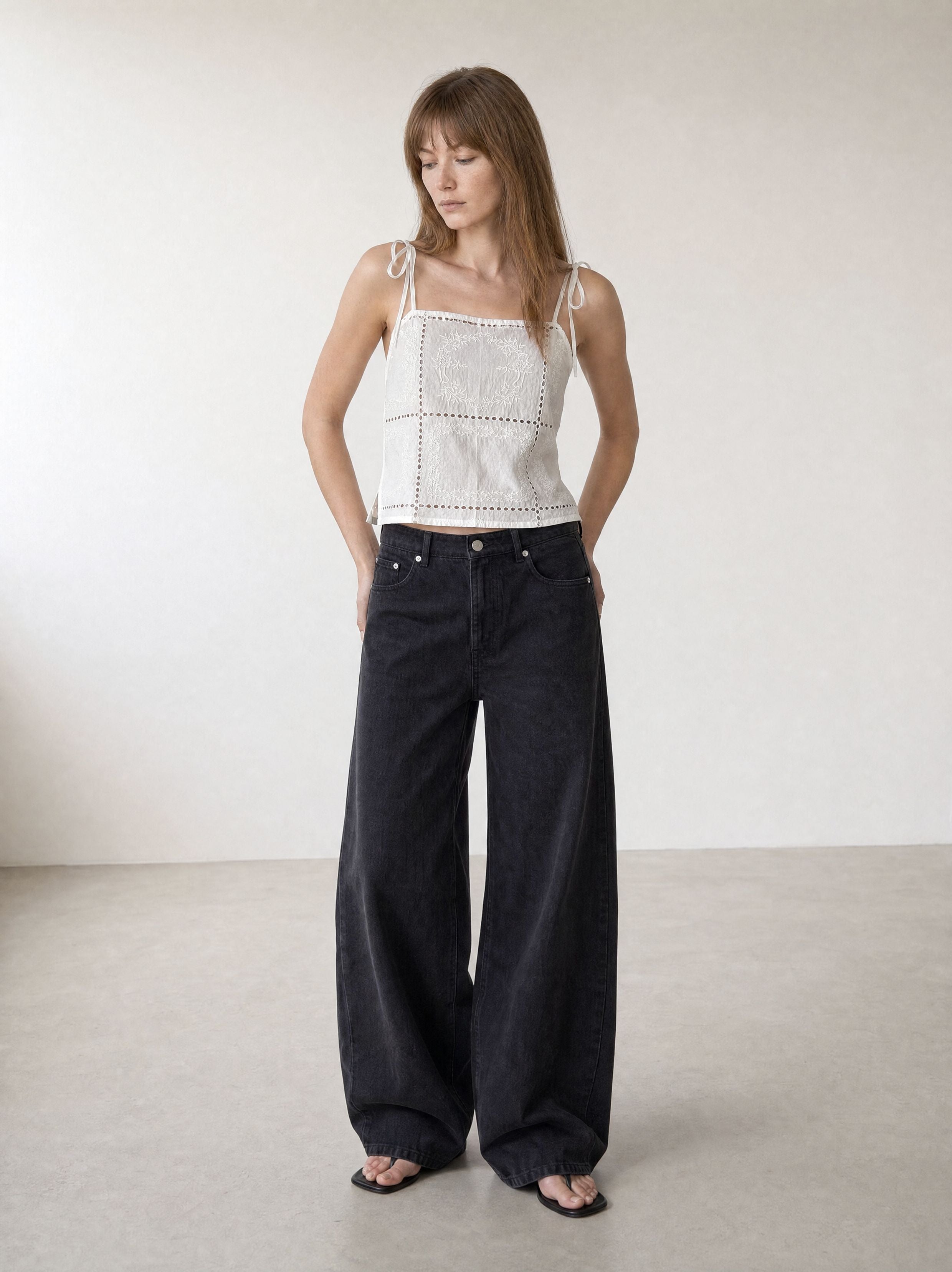 The Apple Cropped Square Neck Top