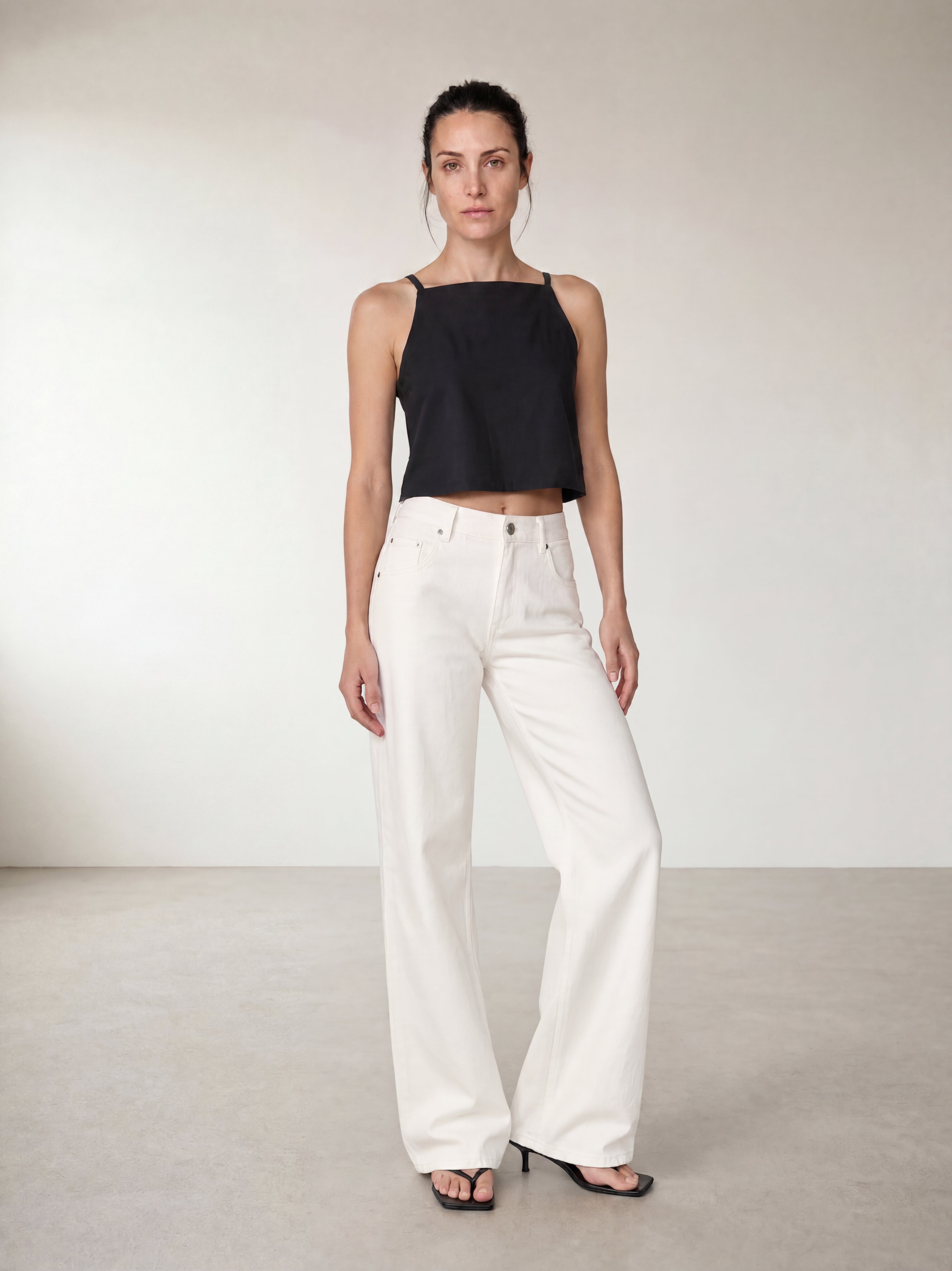 The Emma Cropped Square Neck Top