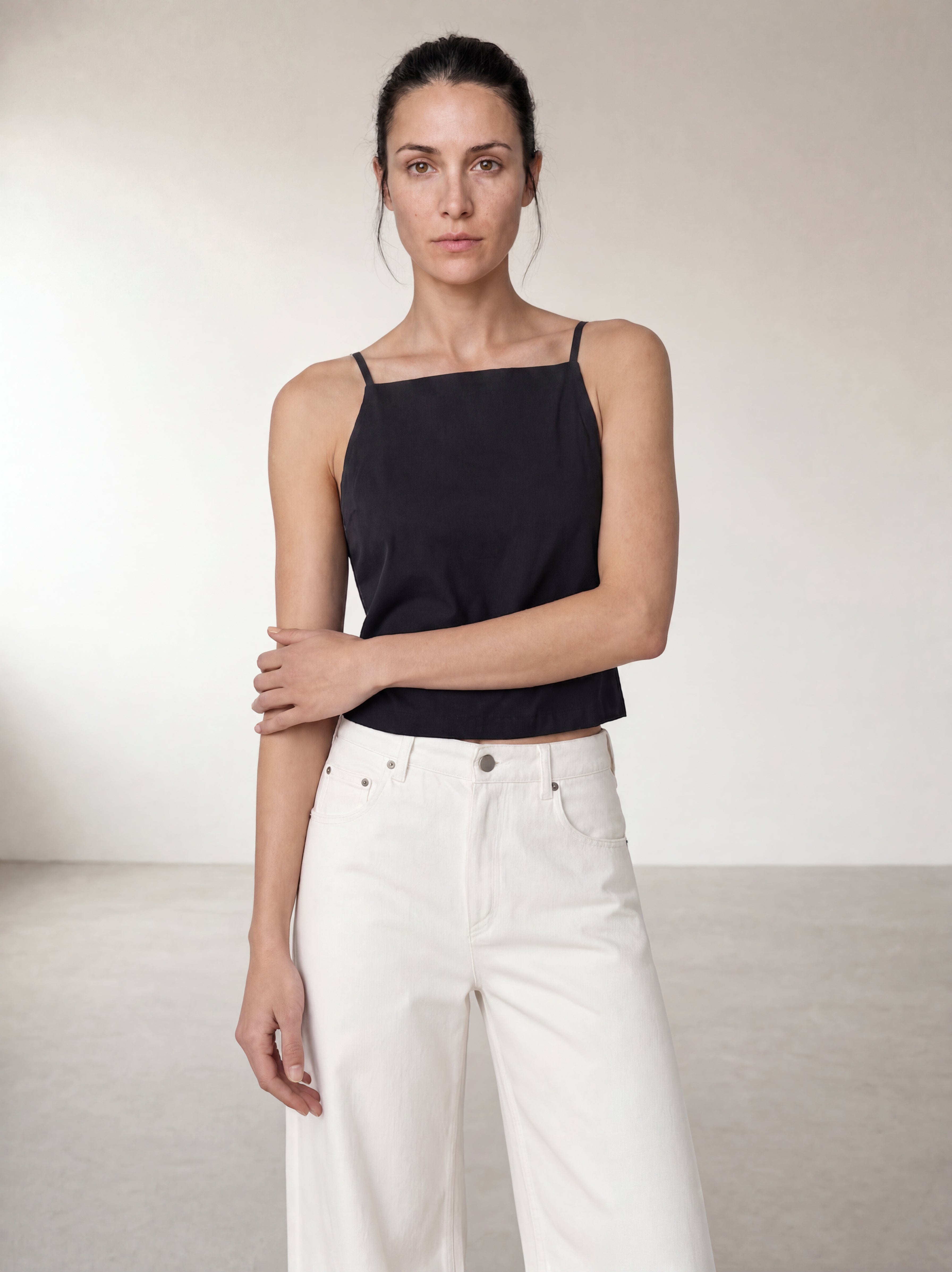 The Emma Cropped Square Neck Top
