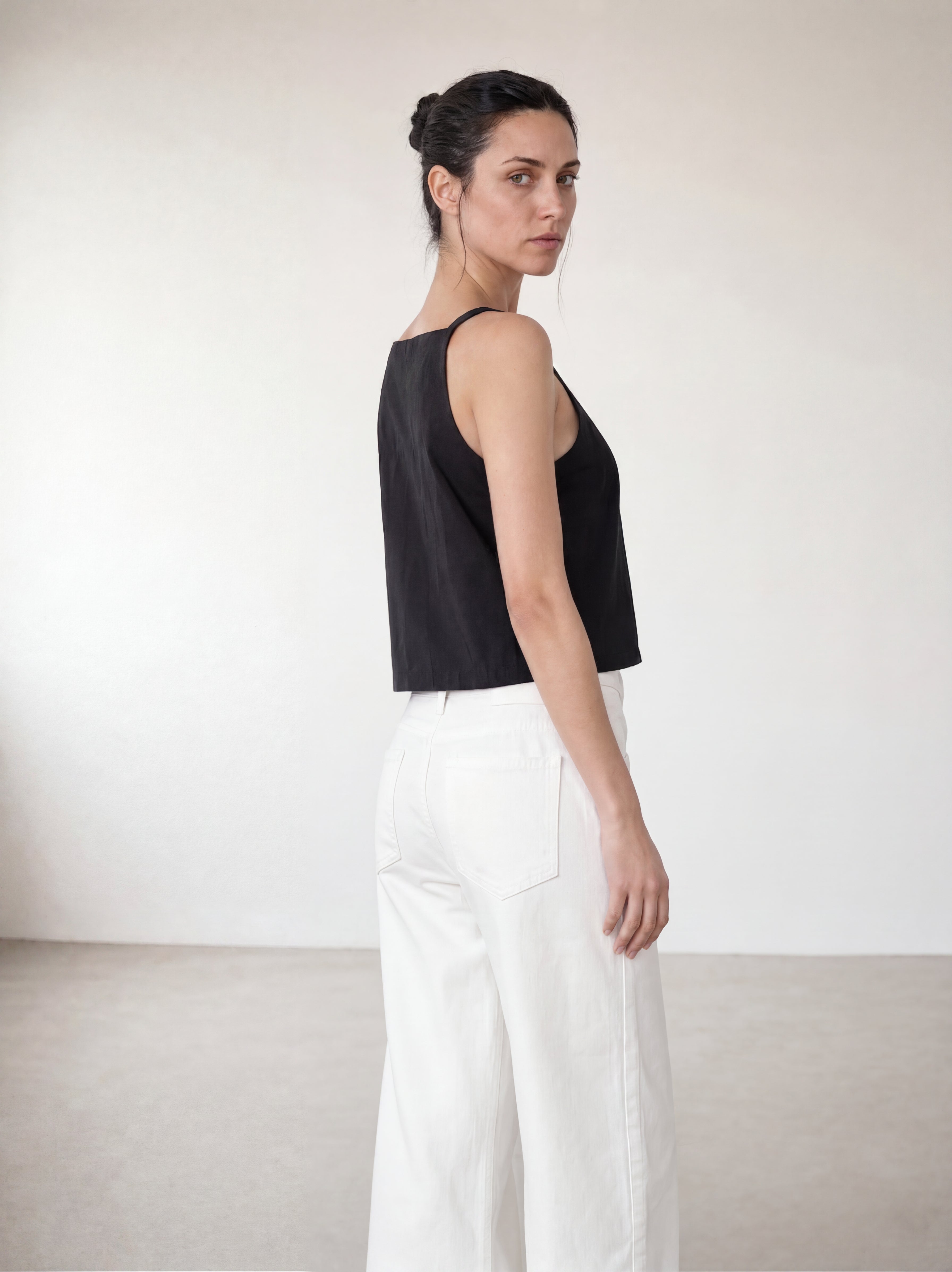 The Emma Cropped Square Neck Top