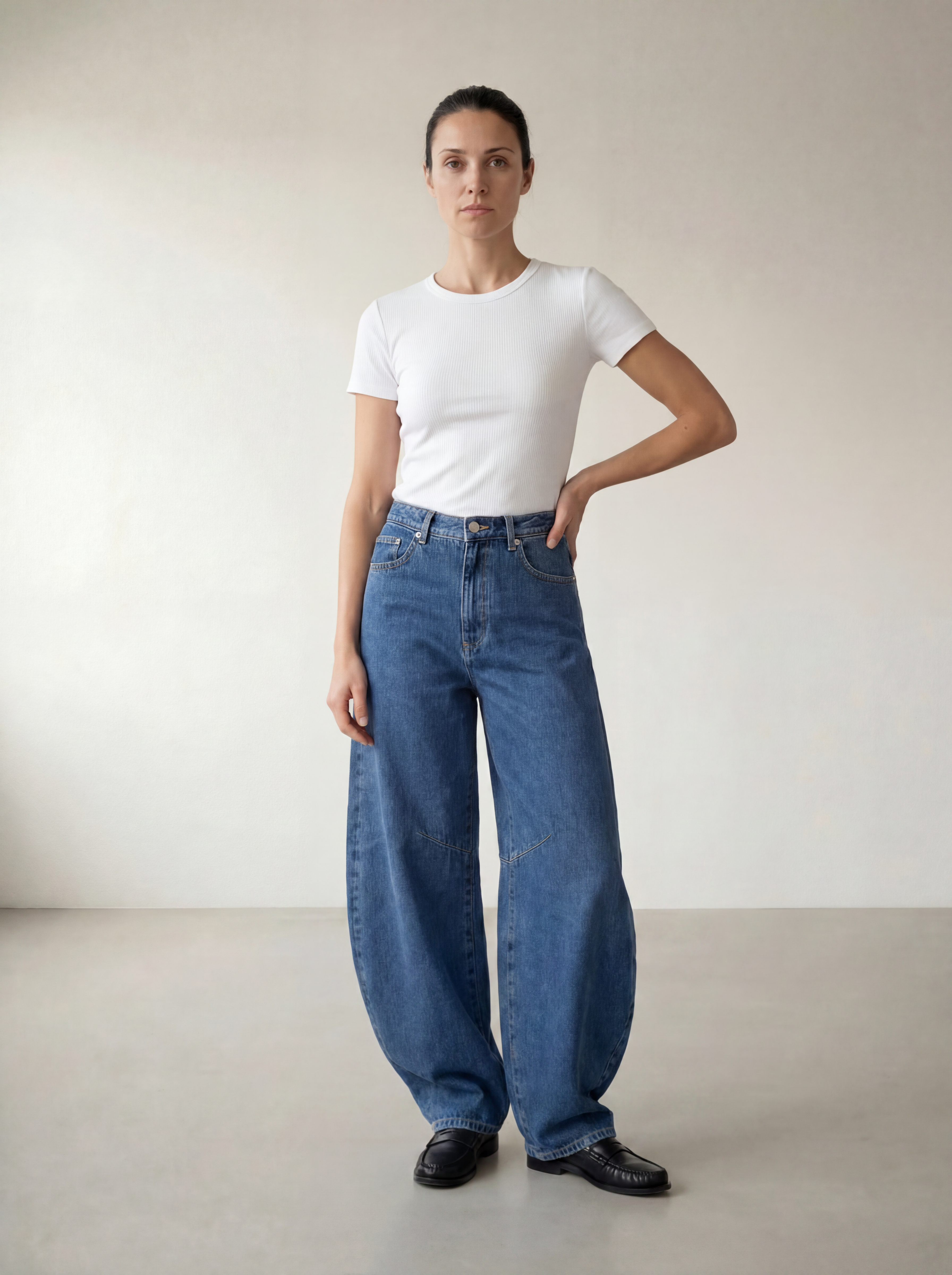 The Joan Barrel Leg Jeans