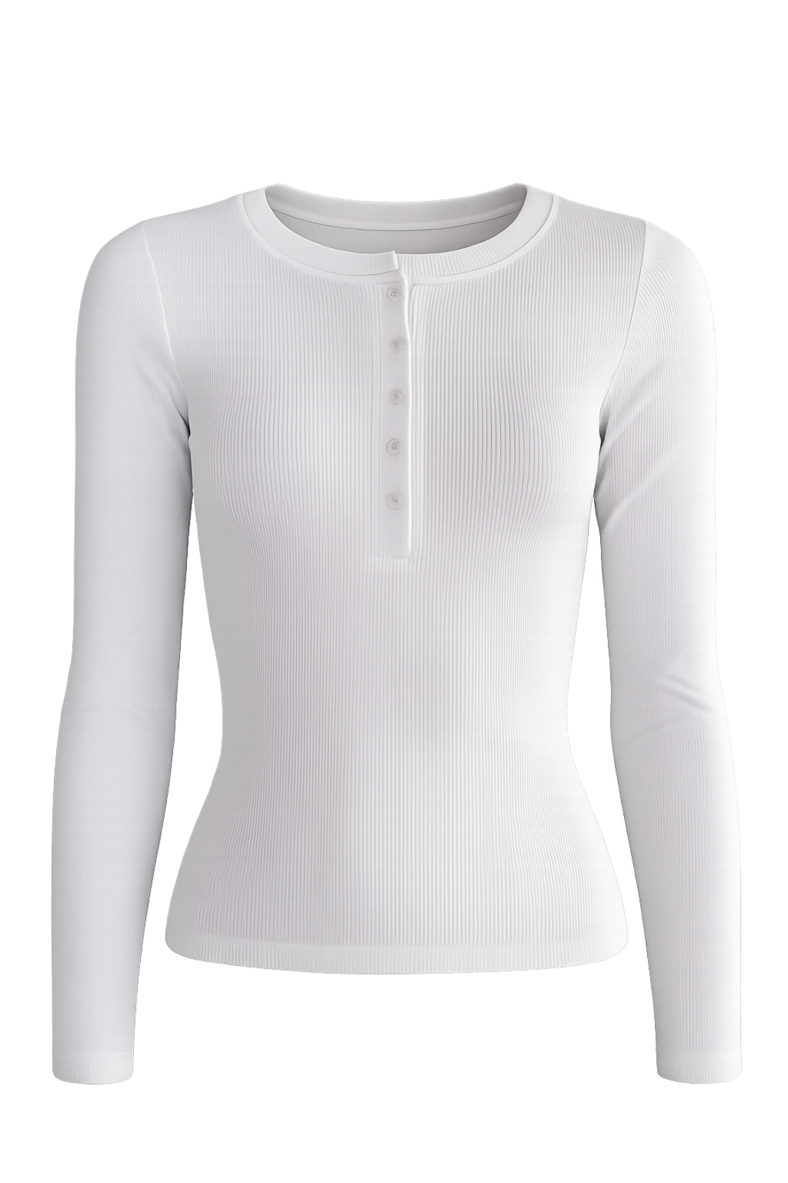 The Petra Henley Top - White