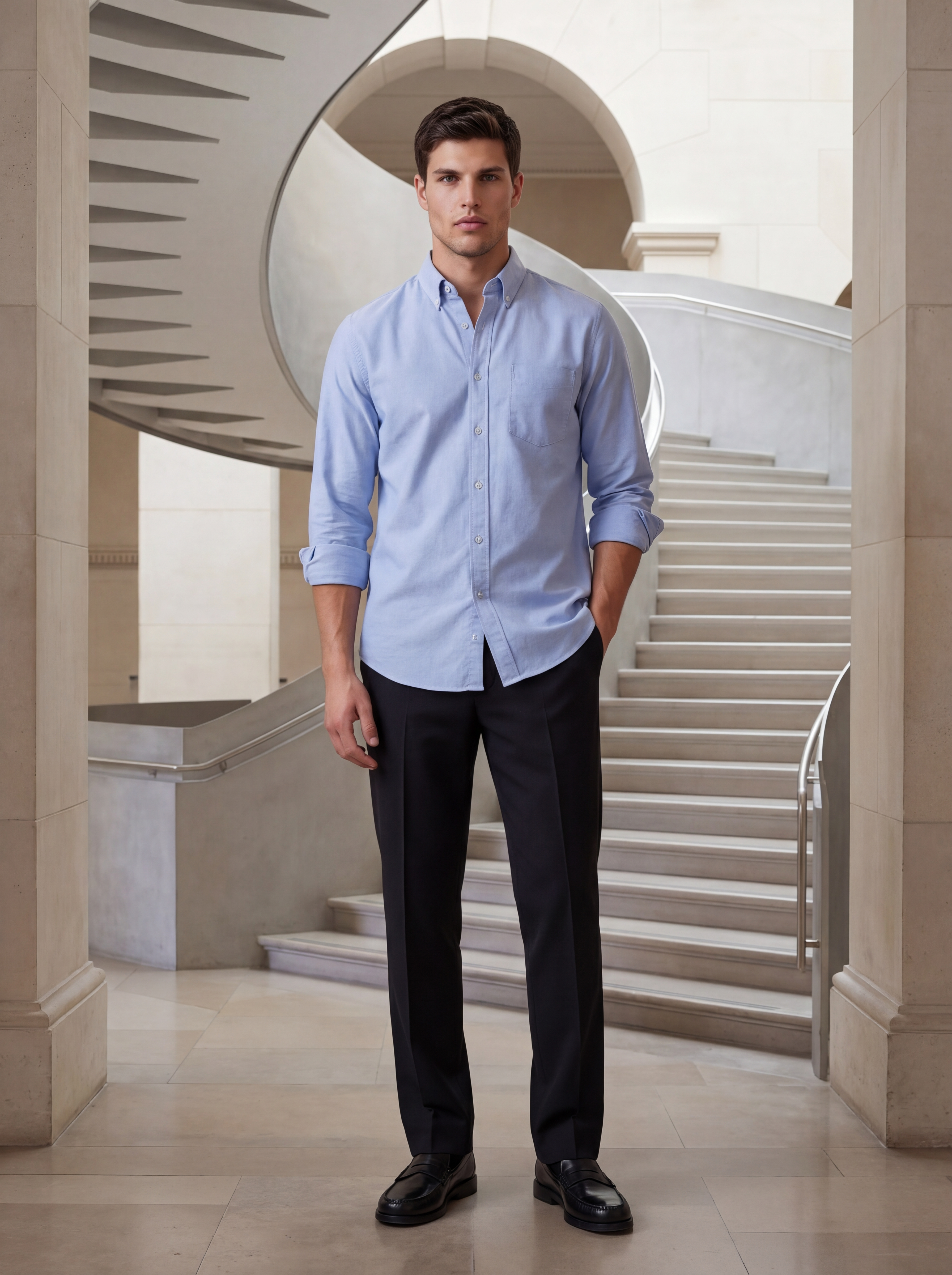 The Johannes Oxford Shirt - Light Blue