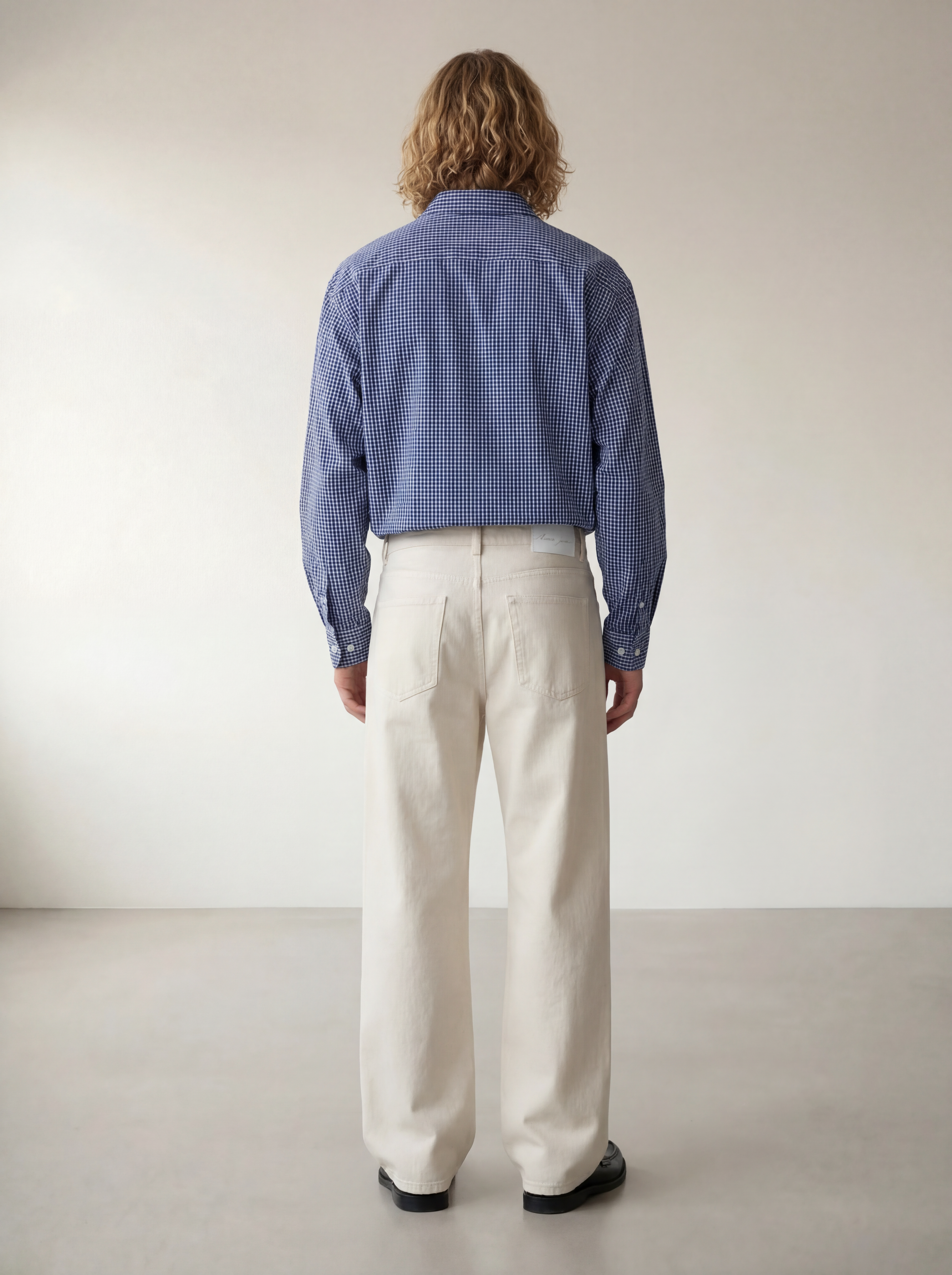 The Carl Blue Check Loose Shirt